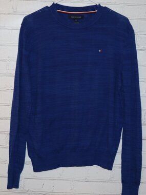 🔵 Tommy Hilfiger Cotton‑Linen Sweater · Men’s M